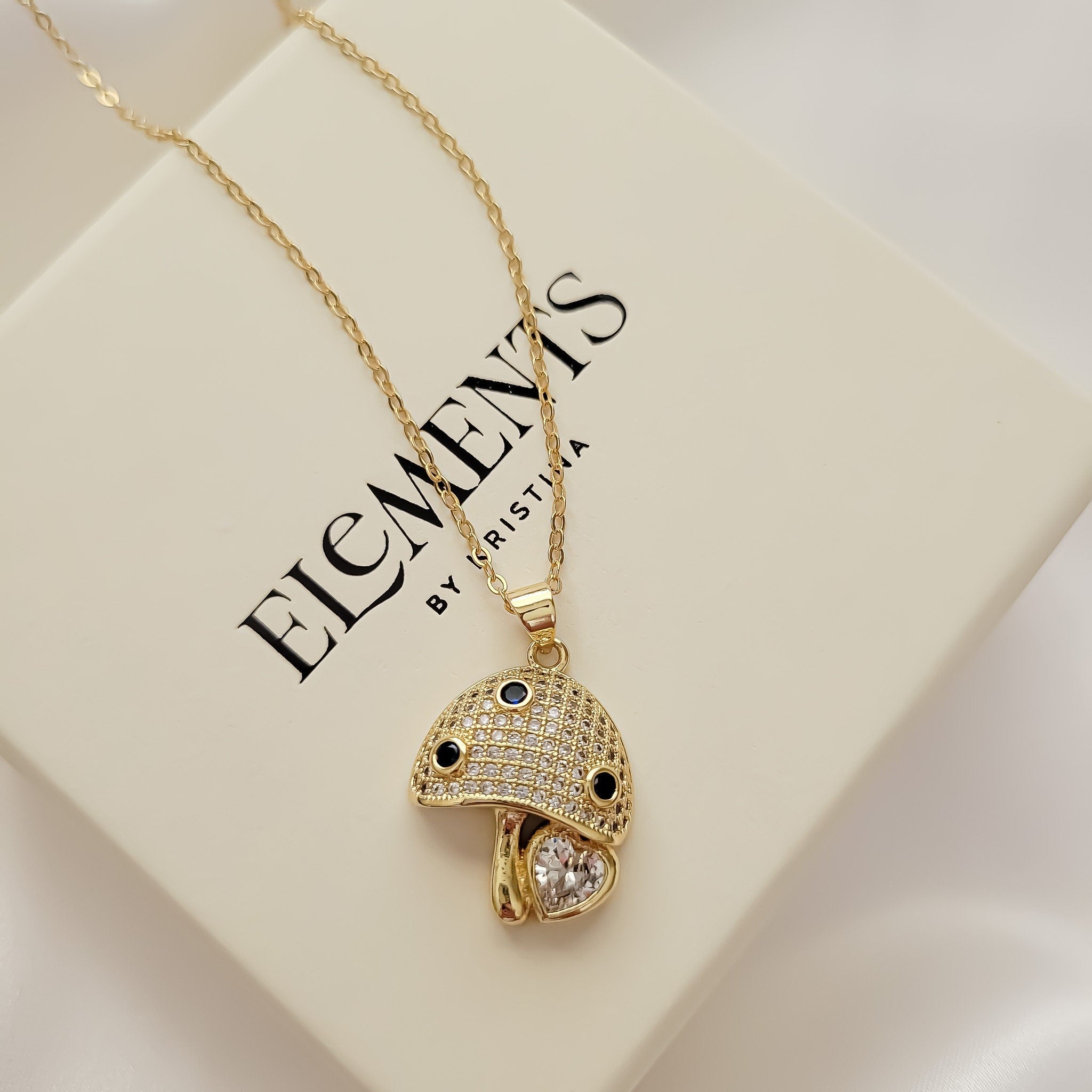 Gold Filled high quality Mushroom Necklace