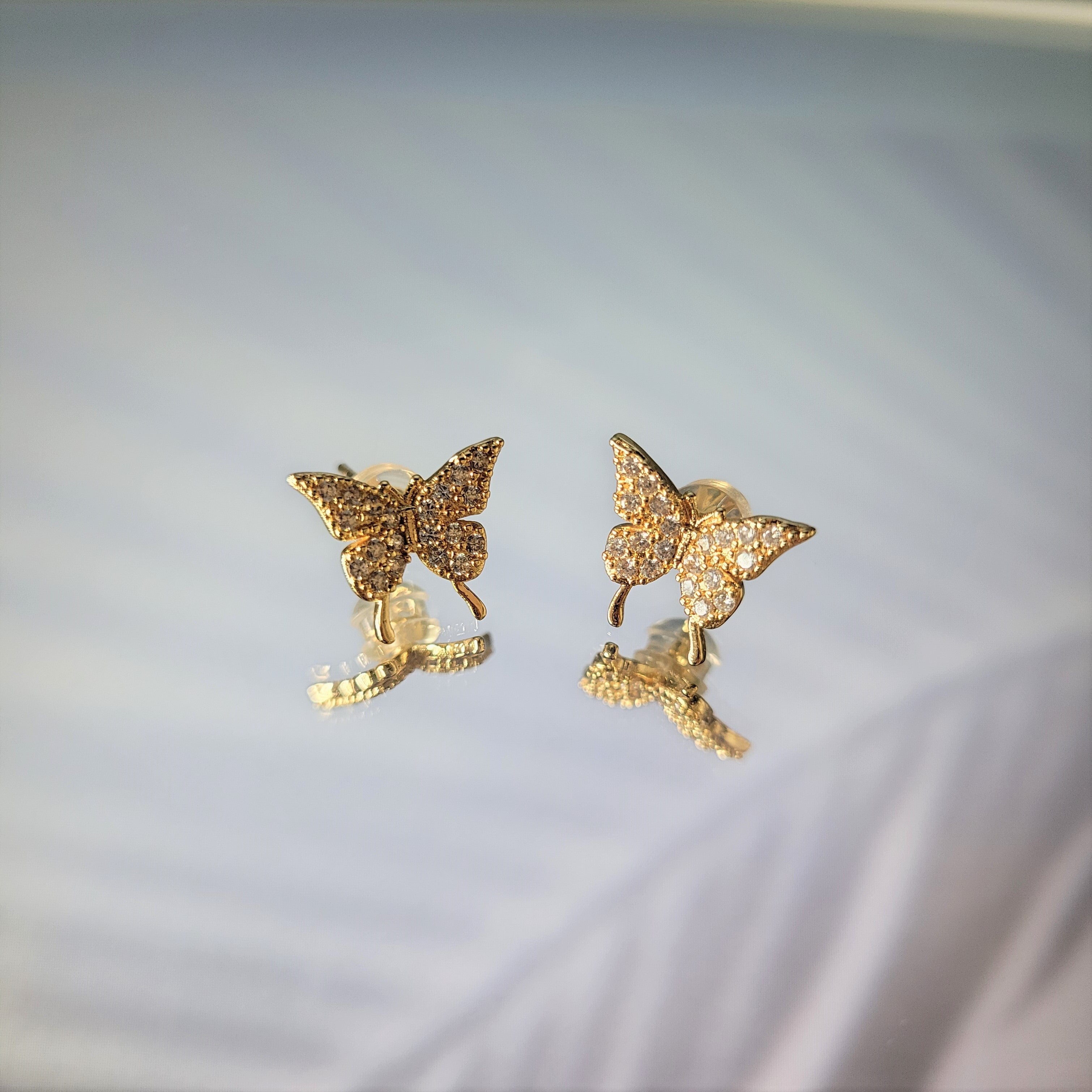 Windsor Chic Butterfly Stud And Hoop Earrings Set | Hamilton Place