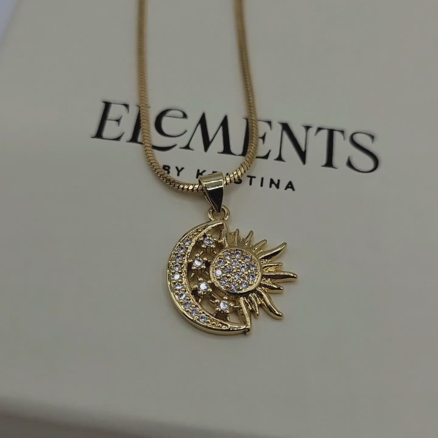 14k Real Solid Gold Sun and Moon Pendant for Necklace, Celestial Jewelry,  Astrology Gifts for Her - Walmart.com