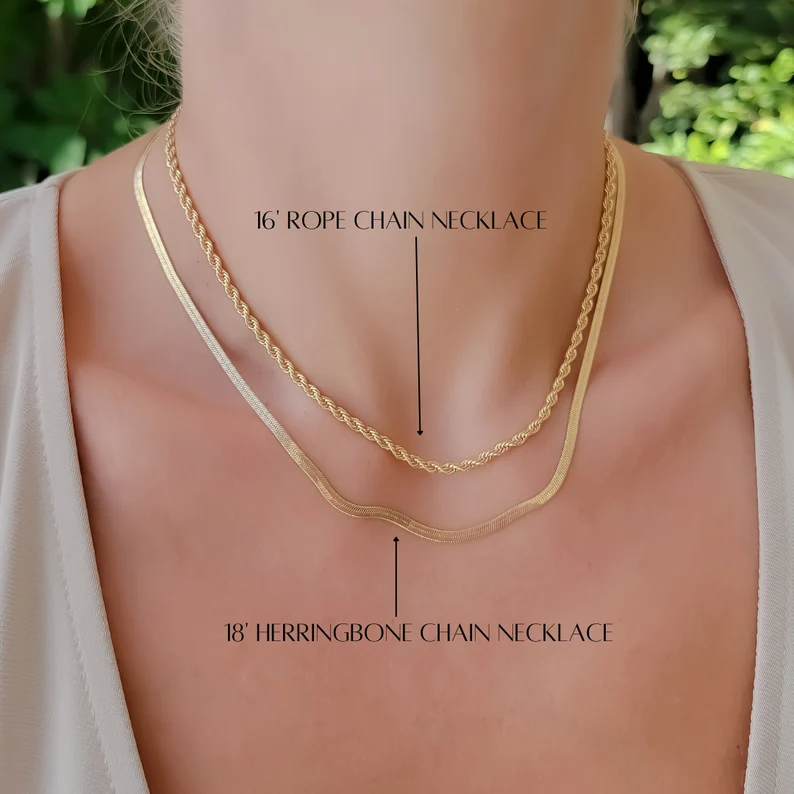 14K Gold Thick Elongated Flat Oval Link Chain Necklace, XL Size Link – Nana  Bijou